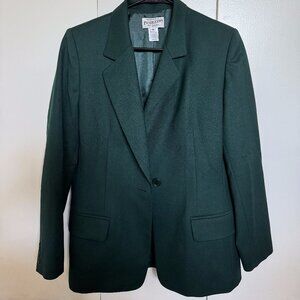 Vintage Pendleton 100% Wool Emerald Green Blazer